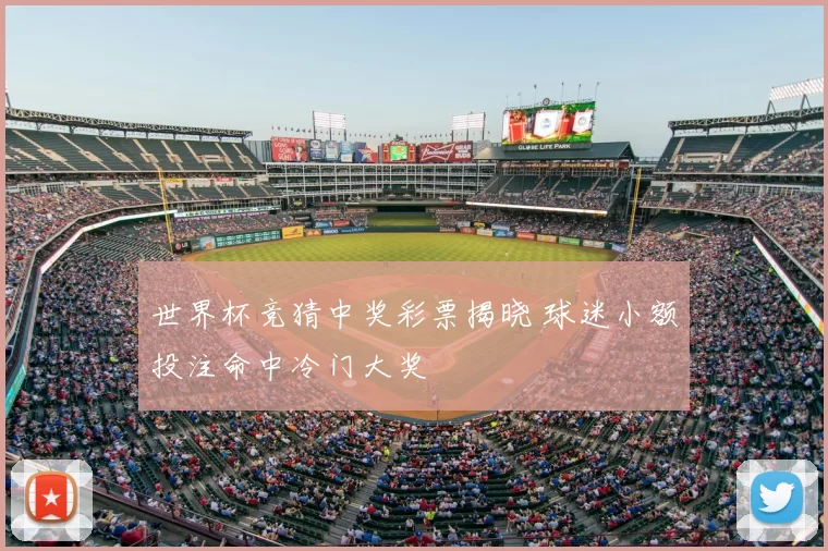 世界杯竞猜中奖彩票揭晓 球迷小额投注命中冷门大奖